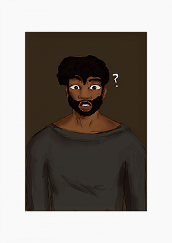 Eddie Madden, an African American author is surprised.